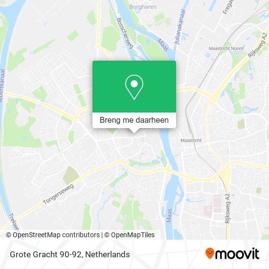 Grote Gracht 90-92 kaart