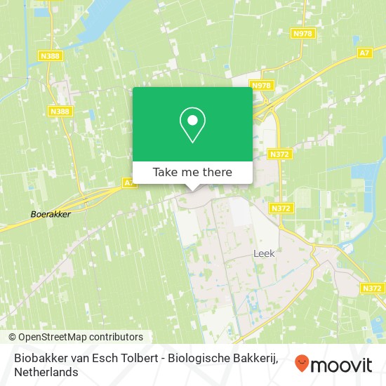 Biobakker van Esch Tolbert - Biologische Bakkerij, Hoofdstraat 32 kaart