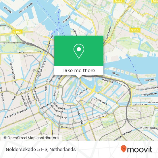 Geldersekade 5 HS, Geldersekade 5 HS, 1011 EH Amsterdam, Nederland kaart