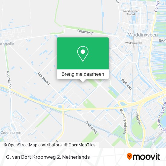 G. van Dort Kroonweg 2 kaart
