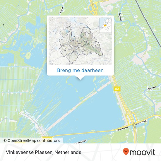 Vinkeveense Plassen, Vinkeveense Plassen, Nederland kaart