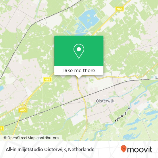 All-in Inlijststudio Oisterwijk, Molenacker 92 kaart
