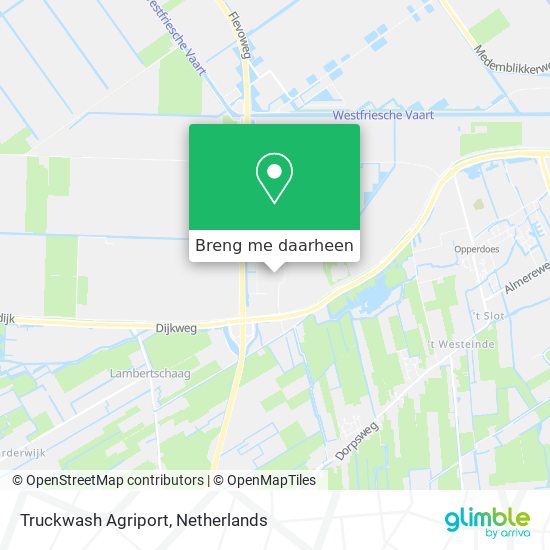 Truckwash Agriport kaart