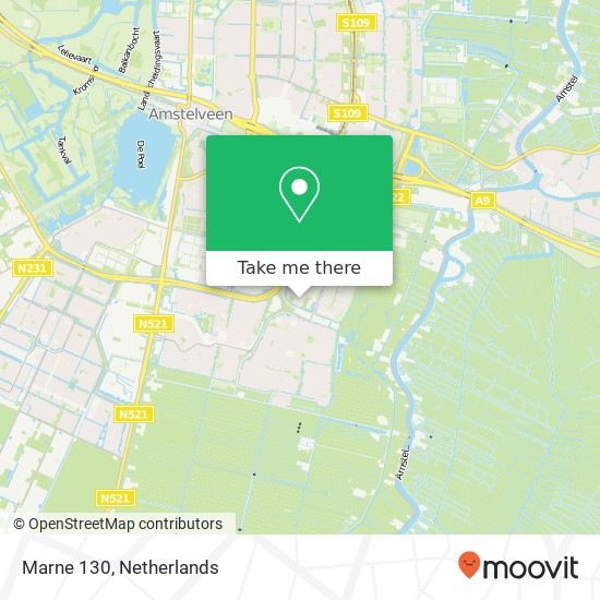 Marne 130, Marne 130, 1186 PJ Amstelveen, Nederland kaart