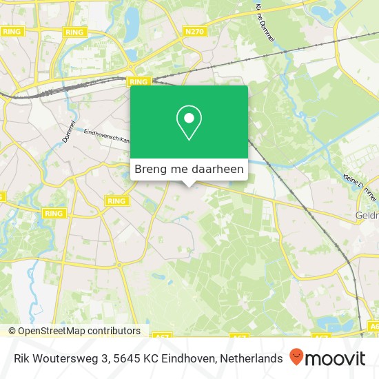 Rik Woutersweg 3, 5645 KC Eindhoven kaart