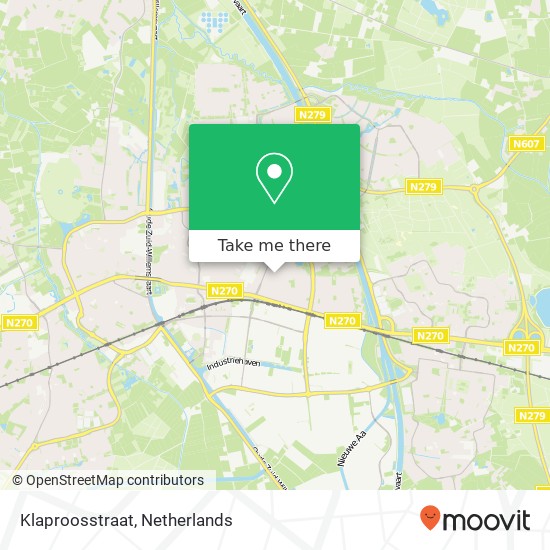 Klaproosstraat, 5701 WV Helmond kaart