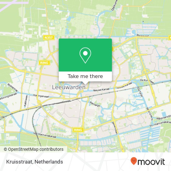 Kruisstraat, 8911 KW Leeuwarden kaart