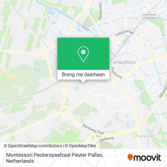 Montessori Peuterspeelzaal Peuter Pallas kaart