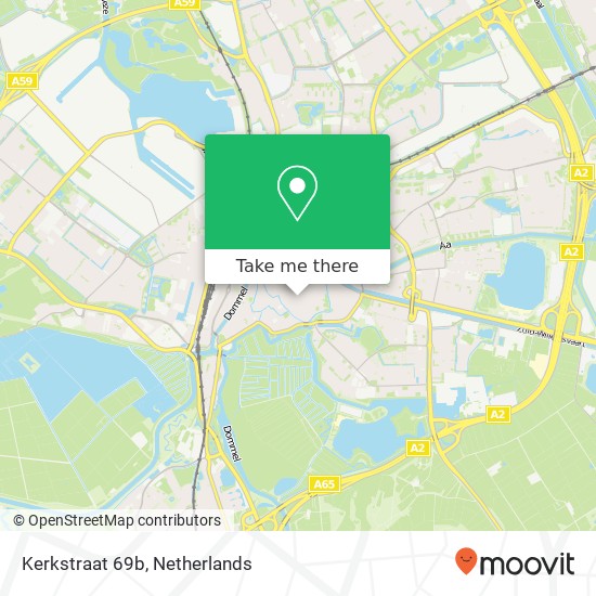 Kerkstraat 69b, 5211 KE 's-Hertogenbosch (Den Bosch) kaart