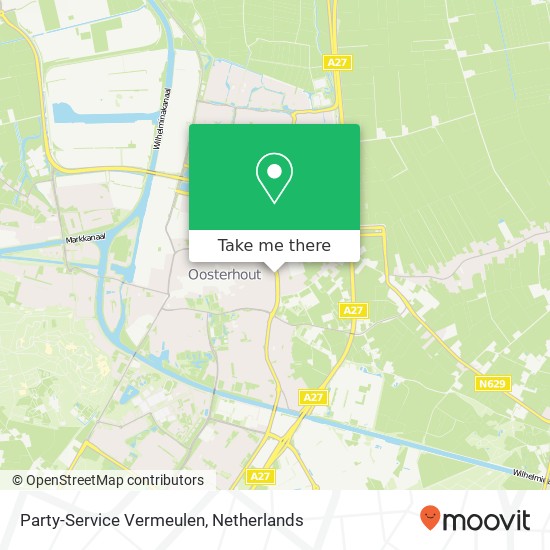 Party-Service Vermeulen, Abdis van Thornstraat 54 kaart