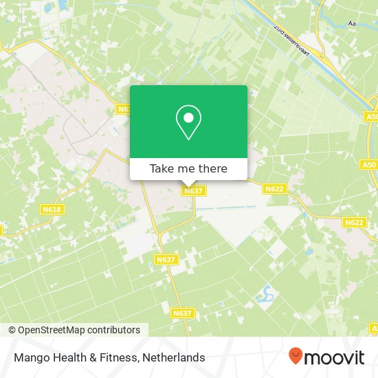 Mango Health & Fitness, Planetenlaan kaart