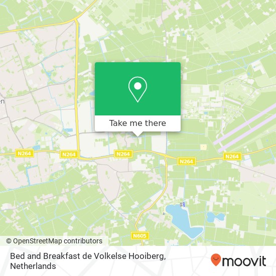 Bed and Breakfast de Volkelse Hooiberg, Venstraat 3A kaart