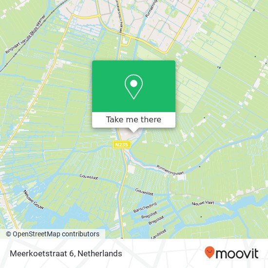 Meerkoetstraat 6, Meerkoetstraat 6, 1452 XS Ilpendam, Nederland kaart