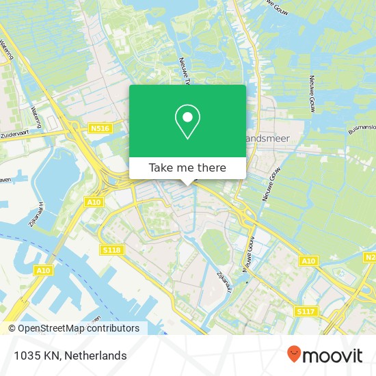 1035 KN, 1035 KN Amsterdam, Nederland kaart