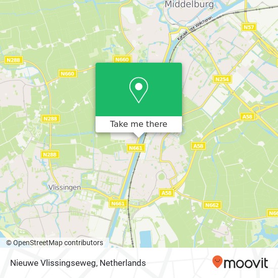 Nieuwe Vlissingseweg, Nieuwe Vlissingseweg, Nederland kaart