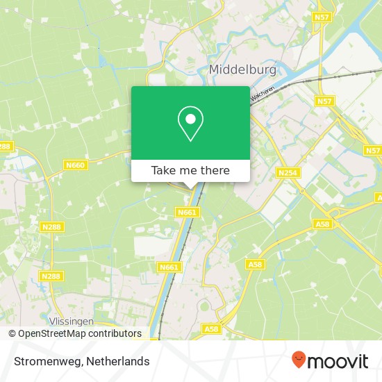 Stromenweg, 4335 JN Middelburg kaart