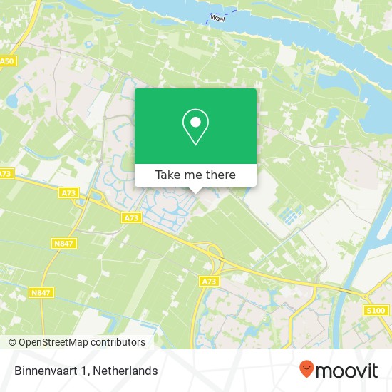 Binnenvaart 1, 6642 CP Beuningen kaart