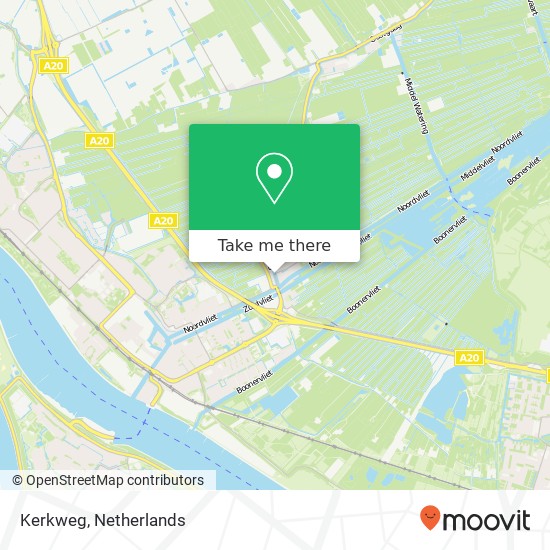 Kerkweg, 3155 Maasland kaart