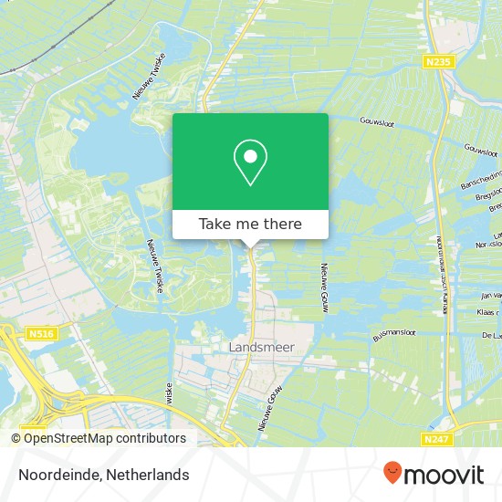 Noordeinde, Noordeinde, Landsmeer, Nederland kaart