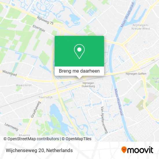 Wijchenseweg 20 kaart