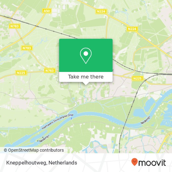 Kneppelhoutweg, Kneppelhoutweg, 6862 Oosterbeek, Nederland kaart