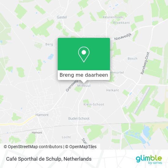 Café Sporthal de Schulp kaart