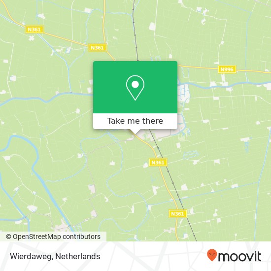 Wierdaweg, 9951 BE Winsum kaart