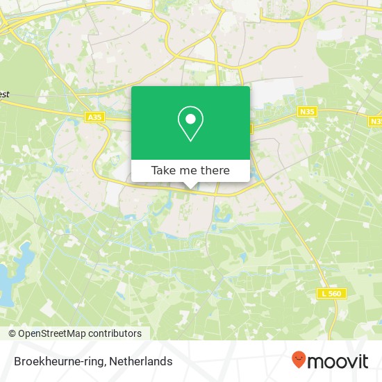 Broekheurne-ring, 7544 Enschede kaart