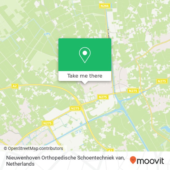 Nieuwenhoven Orthopedische Schoentechniek van, Florastraat 104 kaart