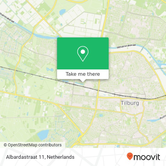 Albardastraat 11, 5042 RB Tilburg kaart