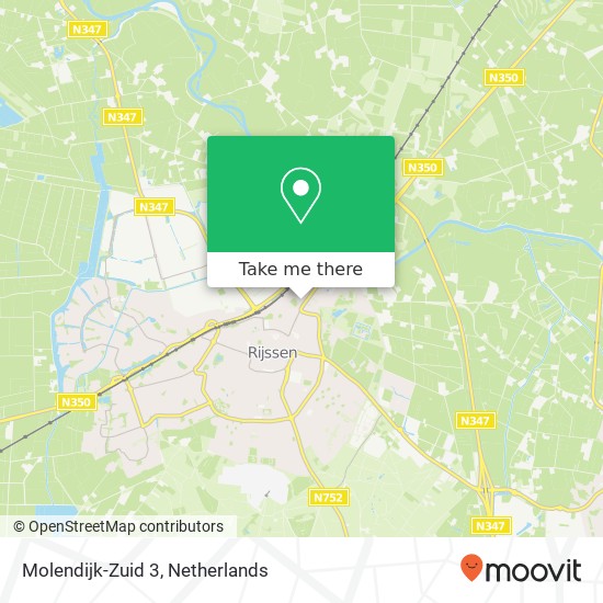 Molendijk-Zuid 3, 7461 JD Rijssen kaart