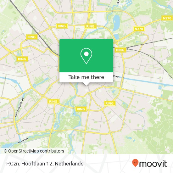 P.Czn. Hooftlaan 12, P.Czn. Hooftlaan 12, 5611 NV Eindhoven, Nederland kaart