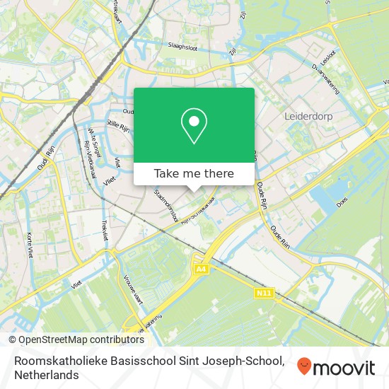 Roomskatholieke Basisschool Sint Joseph-School, Oppenheimstraat 8 kaart