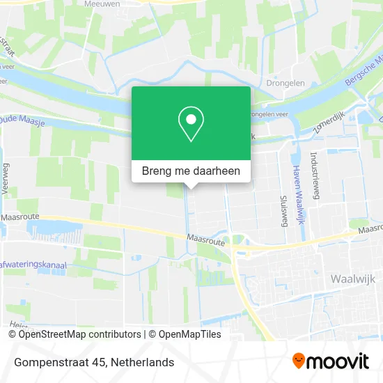 Gompenstraat 45 kaart