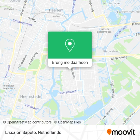 IJssalon Sapeto kaart