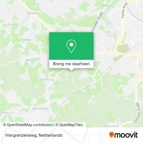 Viergrenzenweg kaart