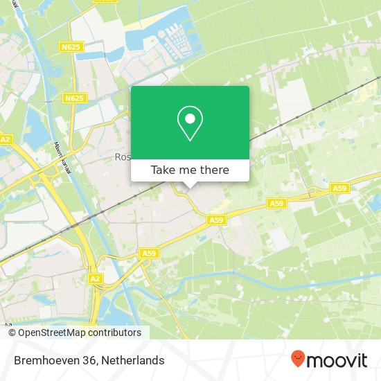 Bremhoeven 36, 5244 GW Rosmalen kaart