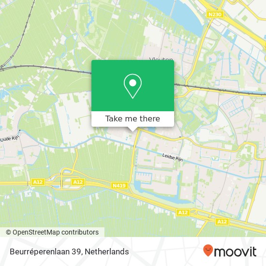 Beurréperenlaan 39, Beurréperenlaan 39, 3452 DC Utrecht, Nederland kaart