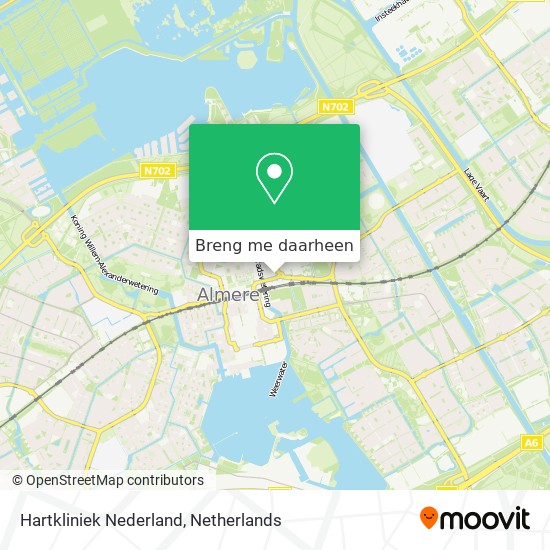 Hartkliniek Nederland kaart