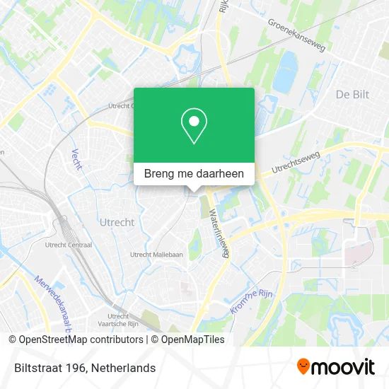 Biltstraat 196 kaart