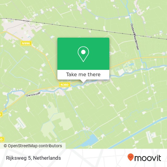Rijksweg 5, 9917 PS Wirdum kaart