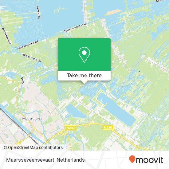 Maarsseveensevaart, Maarsseveensevaart, Maarssen, Nederland kaart