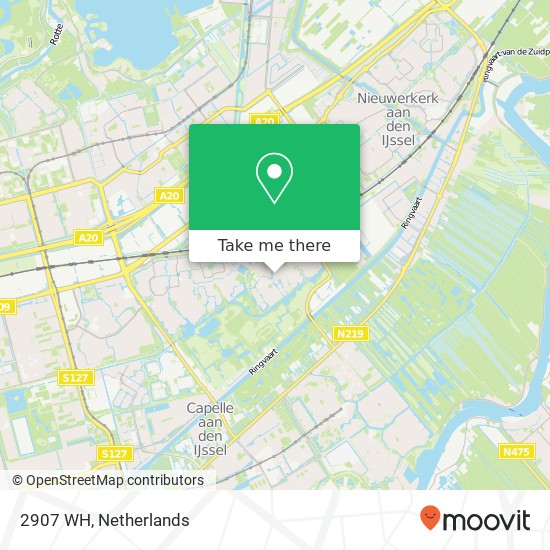 2907 WH, 2907 WH Capelle aan den IJssel, Nederland kaart