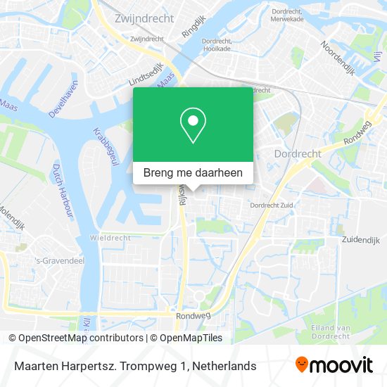 Maarten Harpertsz. Trompweg 1 kaart