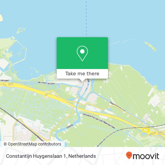 Constantijn Huygenslaan 1, 1398 XG Muiden kaart