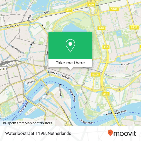 Waterloostraat 119B, Waterloostraat 119B, 3062 TK Rotterdam, Nederland kaart