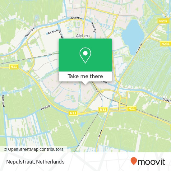 Nepalstraat, 2408 Alphen aan den Rijn kaart