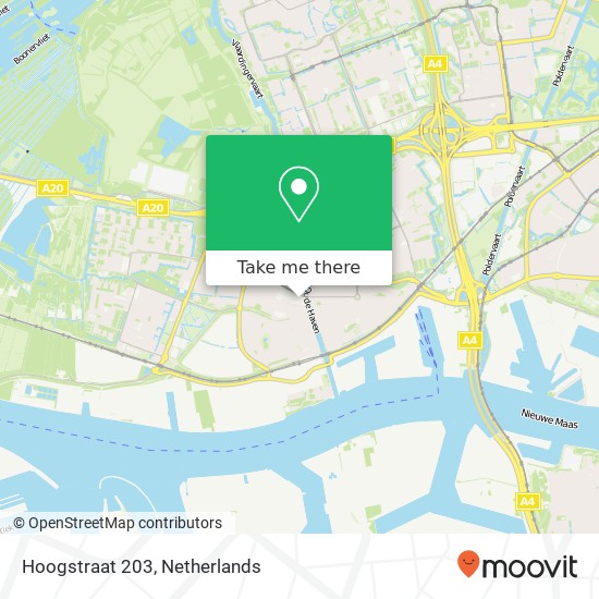 Hoogstraat 203, Hoogstraat 203, 3131 BB Vlaardingen, Nederland kaart