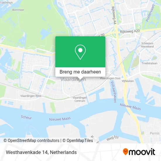 Westhavenkade 14 kaart