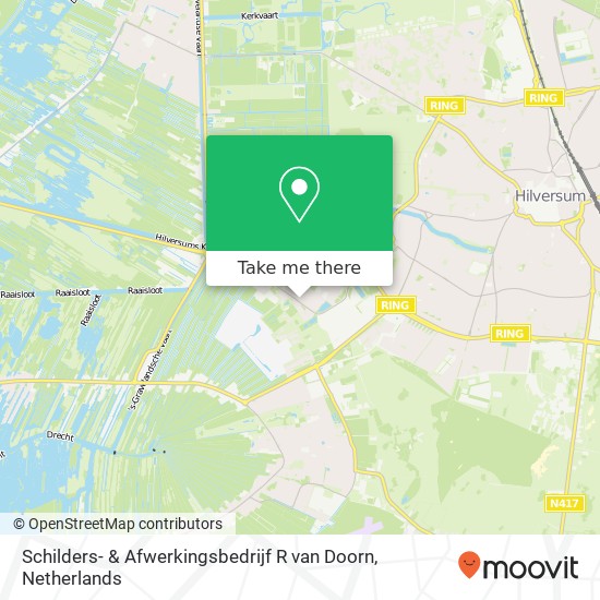Schilders- & Afwerkingsbedrijf R van Doorn, Calvijnhof 3 kaart